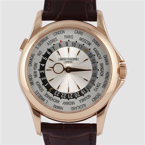 ore del mondo patek philippe|Patek Philippe World Time Oro bianco .